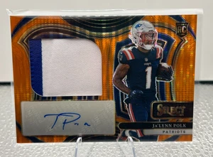 2024 Panini Select Rookie Signature Swatches Orange Prizm Ja'Lynn Polk RC /35 - Picture 1 of 4