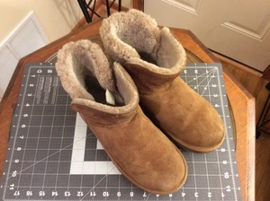 UGG Australia Adria Chestnut Wildleder Lammfell Stiefel 1013306 Damengröße 10 - Bild 1 von 13