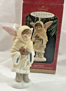 Hallmark Angel Friend porcelain Christmas Ornament w/Box 1997 - Picture 1 of 5