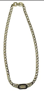 Vintage Christian Dior Grosse Rhinestone & Enamel Necklace Signed Chain Link - Picture 1 of 15