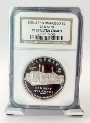 2006-S Old San Francisco Mint Silver Dollar NGC PF-69 Ultra Cameo #22-090 - Image 1 of 2