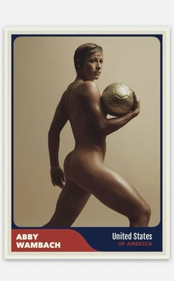 Tarjeta coleccionable de novato ACEO personalizada edición de cuerpo caliente de fútbol de EE. UU. Abby Wambach Foto 1 de 2
