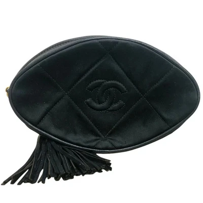 Bolsa de couro preta CHANEL Coco Mark Vanity Bag 24 - Imagem 1 de 4