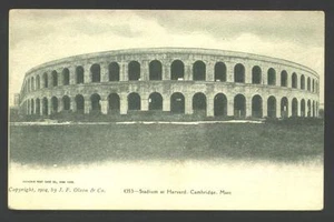 1904 HARVARD STADIUM CRIMSON UB POSTKARTE CAMBRIDGE MA PATRIOTS UNGETEILTER RÜCKEN - Bild 1 von 2