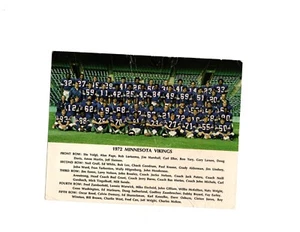 VINTAGE ORIGINAL 1972 MINNESOTA VIKINGS 5.5X7 TEAM PHOTO - Picture 1 of 2