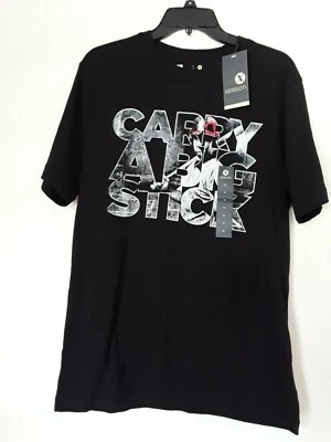 Xersion Men's Black Carry A Big Stick Graphic T-Shirt Size M 100% Cotton - Image 1 of 2