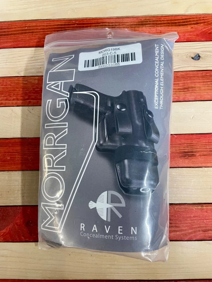 Raven Concealment Systems Morrigan IWB Kydex Ambi Holster Black for Glock 19