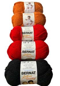 Menge 5 Bernat Softee Chunky Garn weich 108 Yds pro Stück Neu - Bild 1 von 1
