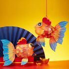 With LED Light Koi Carp Fish Lantern DIY Mid-Autumn Lantern  Home Decoration