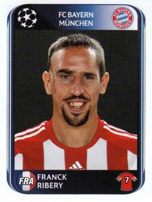 PANINI FUßBALL UEFA CHAMPIONS LEAGUE 2010/2011 Panini Sticker Champions League 2010/2011 No. 288: Franck Ribery Bayern Munich