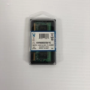 KVR800D2S6/1G GENUINE KINSTON LAPTOP MEMORY 1GB DDR2 PC2 6400 (GRD A) (CA64) - Picture 1 of 1