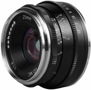 Pergear 25mm F1.8 Manual Prime Fixed Lens for Olympus Panasonic M4/3 Camera - Picture 1 of 6