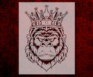 Plantilla Plantilla Gorilla King Reutilizable 8,5 x 11 Pulgadas para Pintura - Imagen 1 de 3