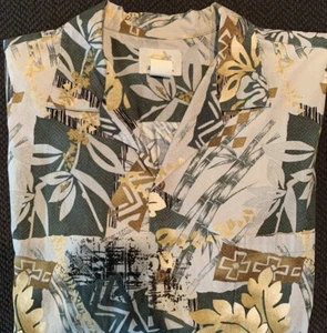 Ho Aloha Vintage Hawaiian Men Sz S Green Hibiscus Floral Print Shirt Size XL - Picture 1 of 9