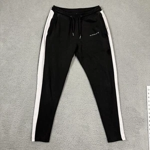 ALPHALETE Men's Essential Core Jogger Athletic Black White Line Medium - Afbeelding 1 van 10