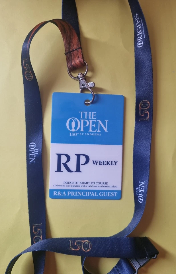 2022 Open R&A Clubhouse Pass & Lanyard  - Image 1 of 1