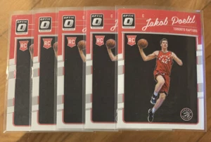 2016-17 Donruss Optic JAKOB POELTL Base Rookie Card Lot x 5 Raptors RC - Picture 1 of 2