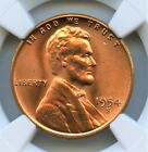 1954-S Lincoln Cent, NGC MS66RD