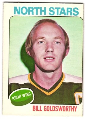 Bill Goldsworthy 1975 O-Pee-Chee #180 Minnesota North Stars EX-NM - Image 1 of 2