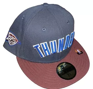 New Era Oklahoma City OKC Thunder 2022-23 City Edition 59Fifty Sz 7 3/8 Cap Hat - Picture 1 of 4