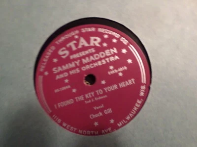 STAR 78 RECORD/ SAMMY MADDEN/I FOUND THE KEY TO YOUR HEART/YOUR DREAMY EYES/ EX - Image 1 of 2