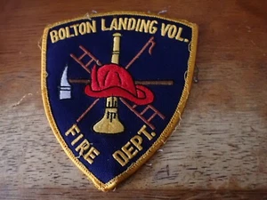 Bolton LANDING  NEW YORK  Volunteer Fire Dept.  FIRE FIGHTER PATCH BX Y #1 - Picture 1 of 2