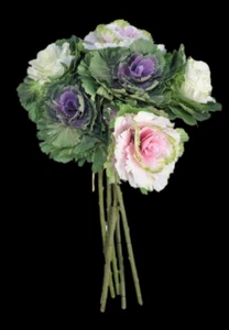 Artificial decorative rose cabbage bouquet - Picture 1 of 2