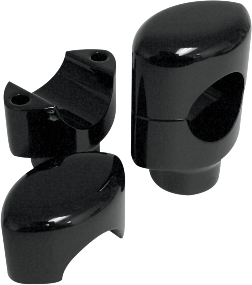 1998-2017 for Yamaha XVS 650 V-Star Silverado Risers Big Buffalo 1-1/2" Black - Image 1 of 1
