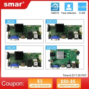 4K NVR Motherboard H.265+Network Video Recorder Support Face Detection - Picture 1 of 24