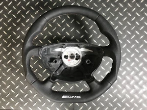 Mercedes W211 E G Class Sport Steering Wheel AMG Logo Leather  - Picture 1 of 5