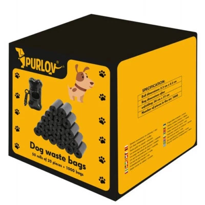 100-20000 Hundekotbeutel Tüte Gassibeutel Hundebeutel Kotbeutel Schwarz🐕‍🦺🐩 - Bild 1 von 4