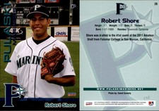 Robert Shore 2011 Choice Pulaski Mariners #26 Card *AutographDen*