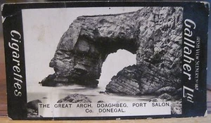 Tarjeta de cigarrillos Arch DOAGHBEG salón puerto DONEGAL GALLAHER VISTAS IRLANDESAS 187 Irlanda - Imagen 1 de 2