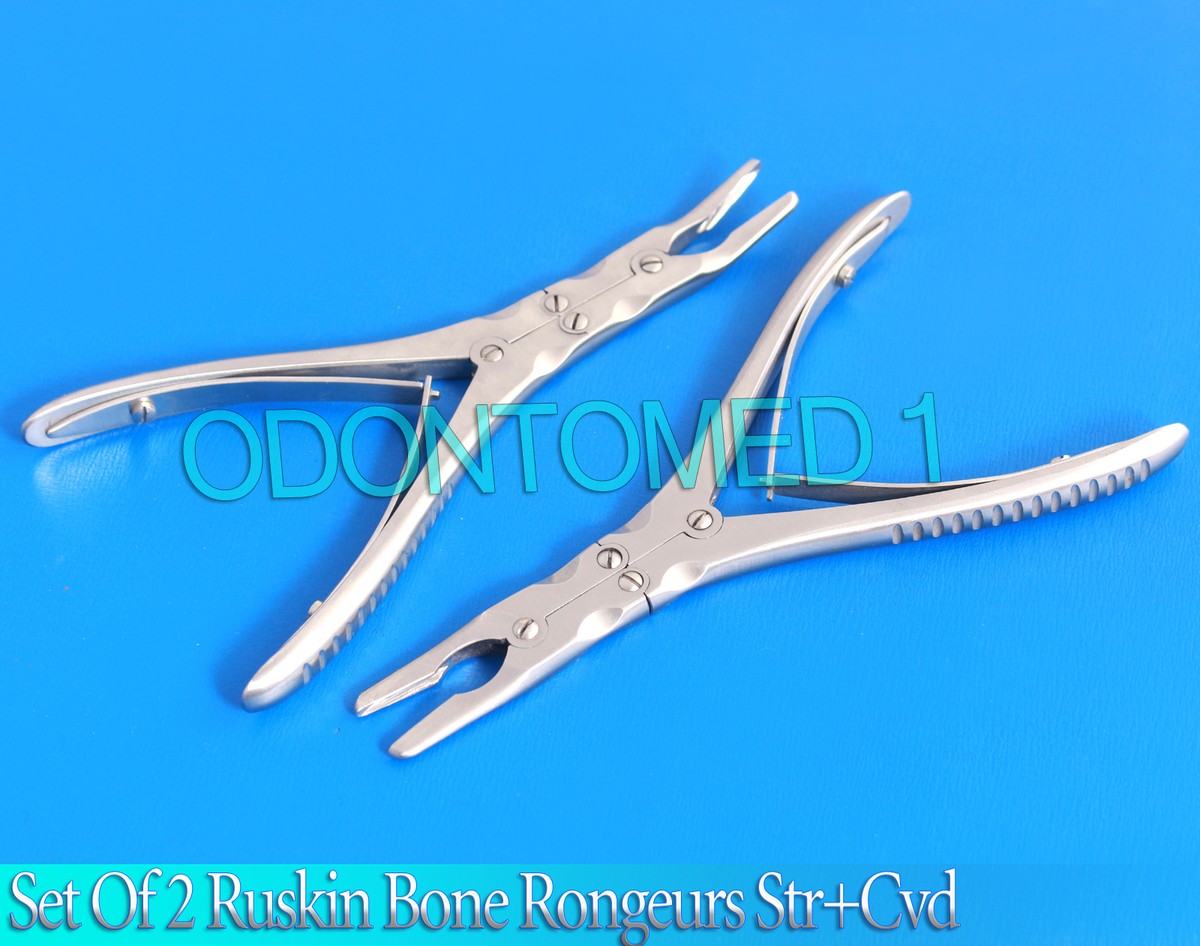 Rongeur Ortopedici 2 Pezzi Rongeur Ruskin 6 Str CVD - Strumenti Chirurgici Ortopedici Nuovi, Made In Pakistan Pinze Taglia Osso Chirurgiche - Foto 6