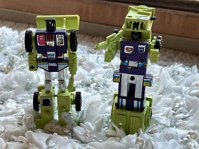 DEVASTATOR Transformers G1 Figures lot 1984 Constructicons Mixmaster Scrapper - Image 1 of 4