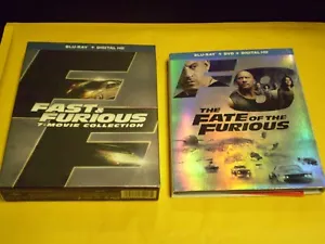 (8) The Fast & the Furious Blu-Ray Lot: Fast & Furious 1, 2, 3, 4, 5, 6, 7 & 8 - Picture 1 of 2