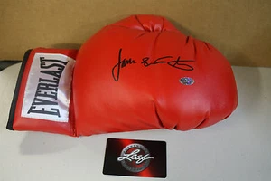 JAMES BUSTER DOUGLAS SIGNED BOXING GLOVE FORMER CHAMP KNOCKED OUT TYSON LEAF - Picture 1 of 1