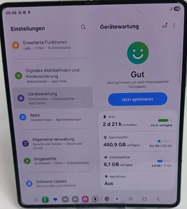 Samsung Galaxy Z Fold5 – 512 GB | 12 GB RAM | Icy Blue sehr gut - Bild 1 von 5