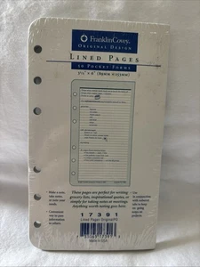 Franklin Covey Planificador de Bolsillo Páginas Forradas 50 Hojas 3 1/2” X 6” Nuevo 17391 - Imagen 1 de 4