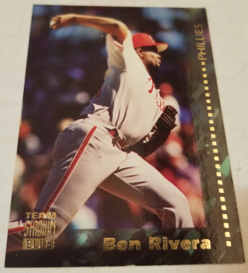 ⚾ VINTAGE ⚾ 1994 Stadium Club ⚾ # 232 Ben Rivera ⚾ Phillies ⚾ /w Free Sleeve ⚾ - Image 1 of 2