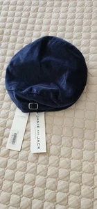 BABY JUNGEN NEU MIT ETIKETT JANIE UND JACK MARINEBLAU SAMT GATSBY ZEITUNGSJUNGE FAHRERMÜTZE KAPPE 6/12 MOS - Bild 1 von 5