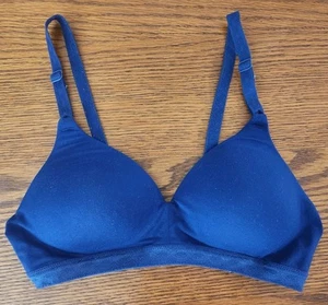 Warner 34A Women's Padded Soft Cup Bra Blue - Picture 1 of 3