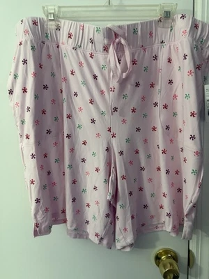NEW! Jockey Woman's Plus Lounge/Sleep PJ’s Shorts Pink w/ Candy Swirls Size 3X - Image 1 of 4