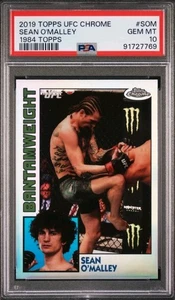 2019 Topps Chrome UFC Throwback Sean O'Malley 84 Topps Baseball PSA 10 GEM - Bild 1 von 2