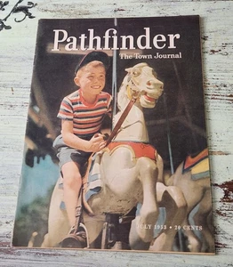 Pathfinder Town Journal July 1953 Carousel Cover + Chevy Dodge Oldsmobile Ads - Picture 1 of 4