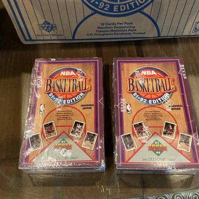 1991-92 Upper Deck  Basketball Factory Sealed Wax Box 36 Packs Jordan Lot Of 2 - Image 1 of 2