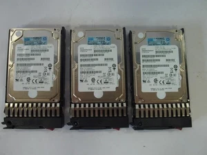 *Lot of 3* HP 300GB 10K SAS 2.5'' 6Gb/s EG0300FCSPH HDD AL13SEB300 w/ Caddy - Afbeelding 1 van 4