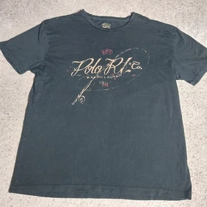 Polo Ralph Lauren T Shirt Schwarz Medium Angeln PRL - Bild 1 von 5