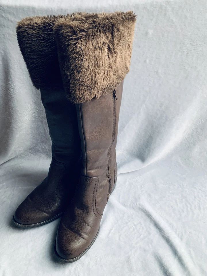 Bota Alta Campbell Marrón Softspots Para Mujer Talla US 8.5 LEER Foto 1 de 4