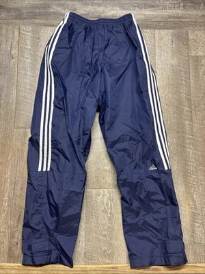 Vintage Adidas Pants Men’s Large Blue Windbreaker Track Mesh Lined Y2K - Image 1 of 4